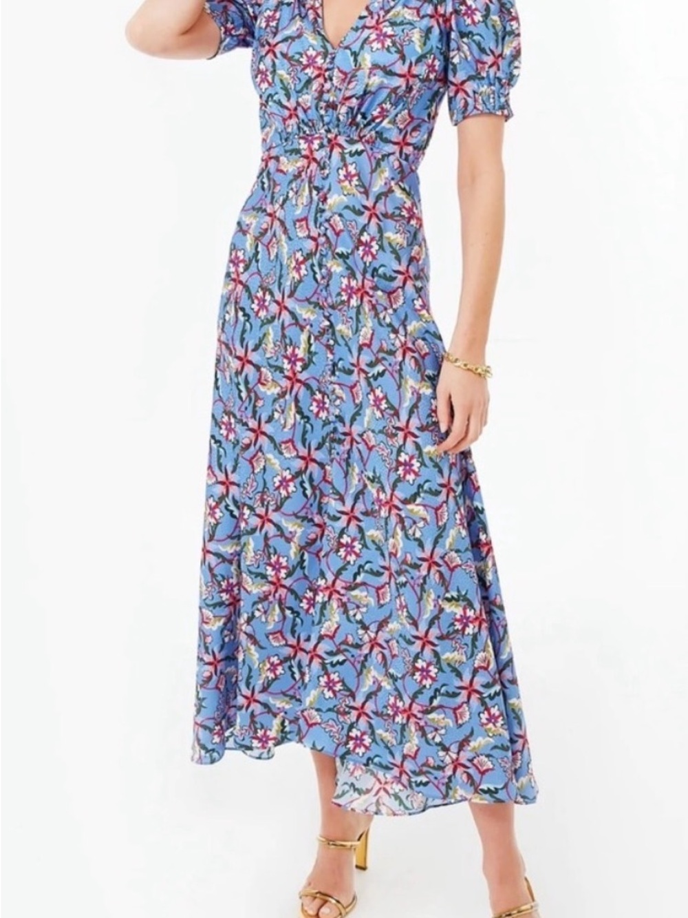 SALONI Freesia Sky Lea Long Dress
